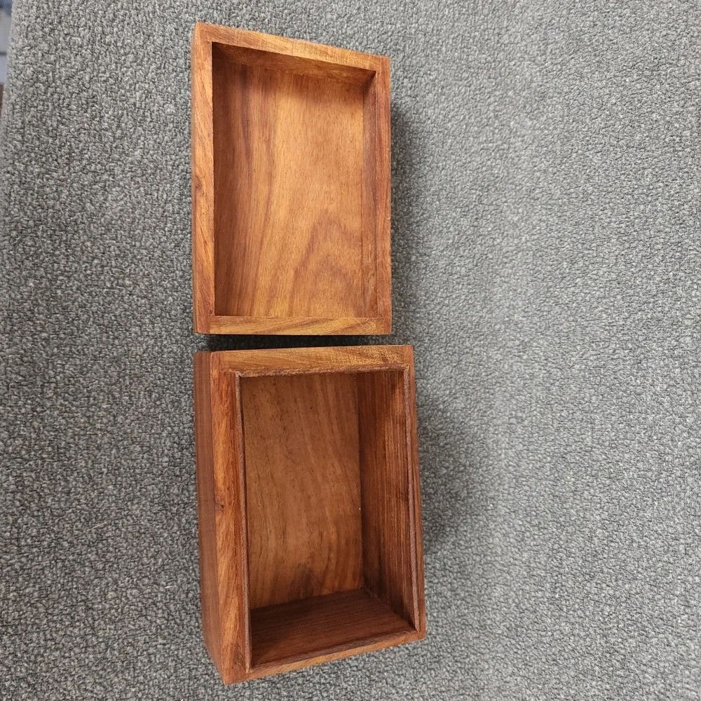 Archana Crafts Handcrafted Wooden Box Decorative Storage Jewelry Trinket‎